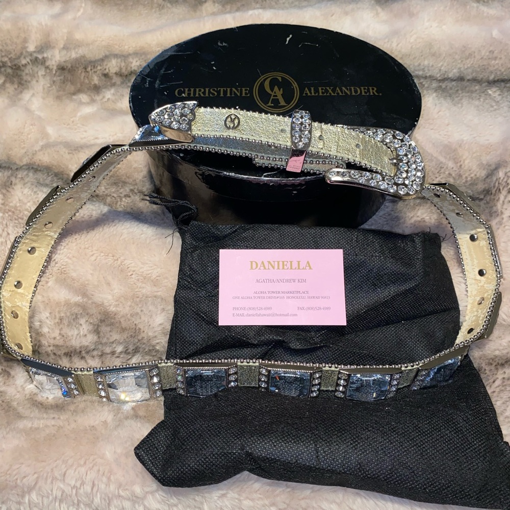 Christine Alexander rhinestone belt